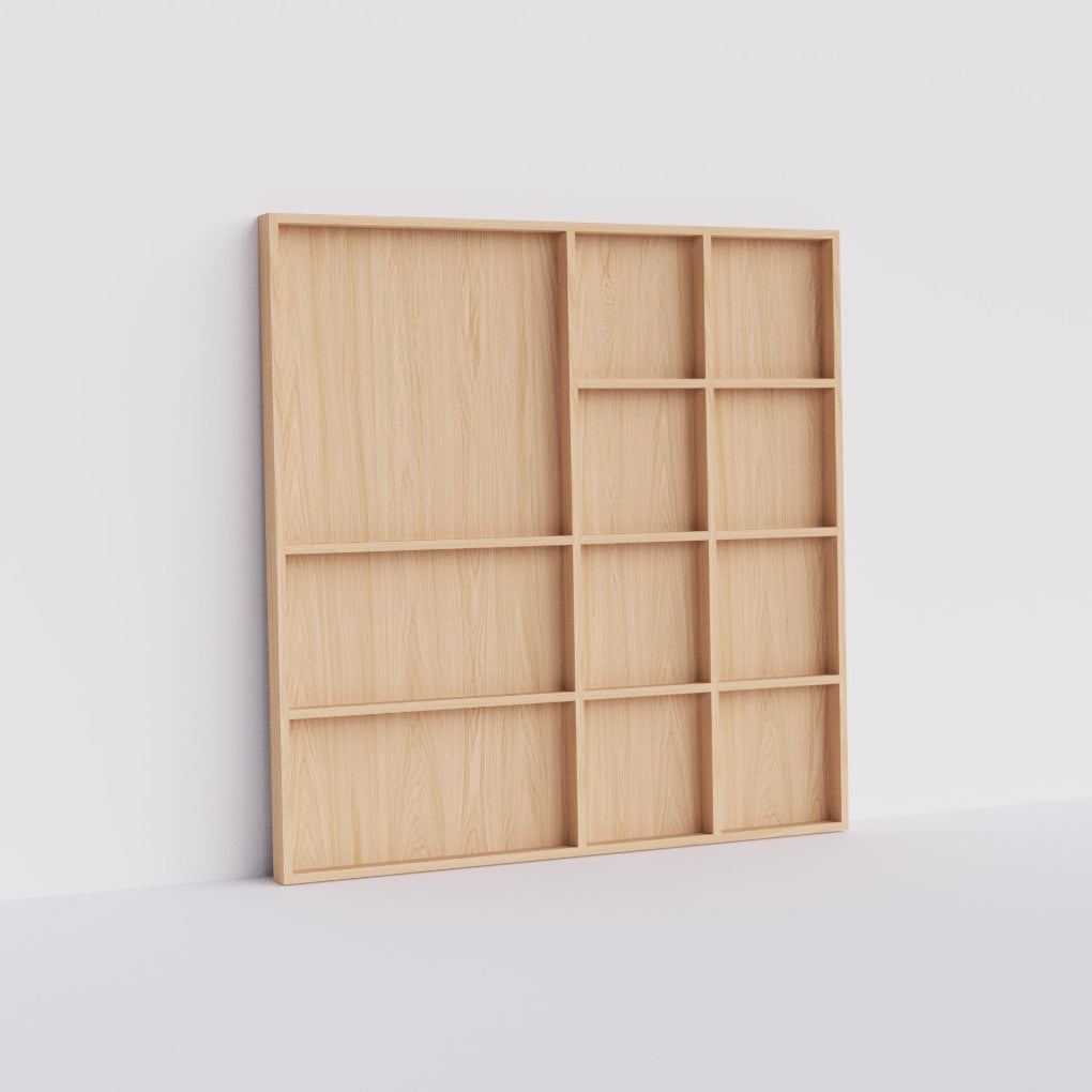Porventura ATLAS shelving unit featuring an open and balanced composition, designed to bring structure and visual rhythm to contemporary interiors.