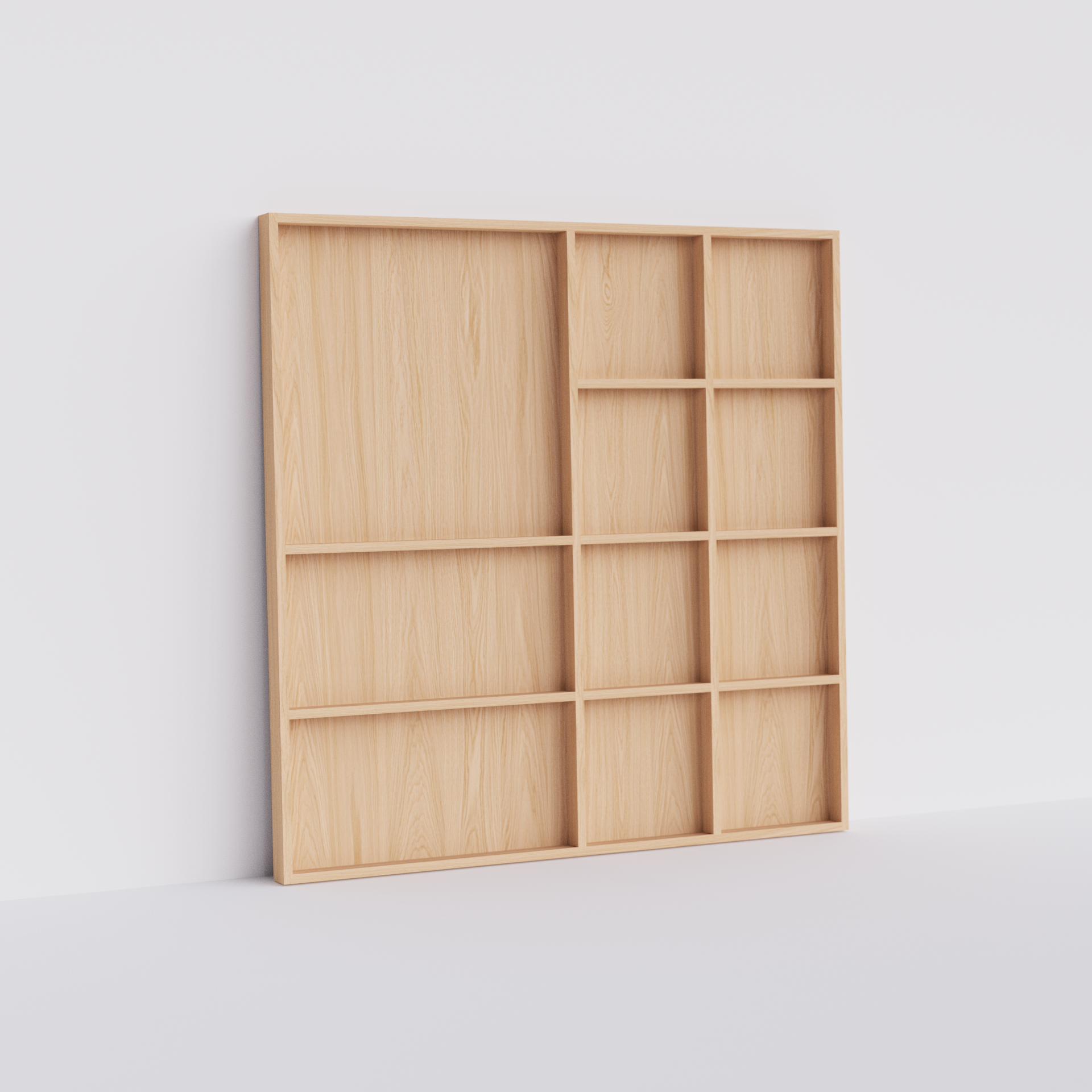 Estante Porventura Atlas com várias prateleiras abertas num design moderno, ideal para organizar e expor objetos.