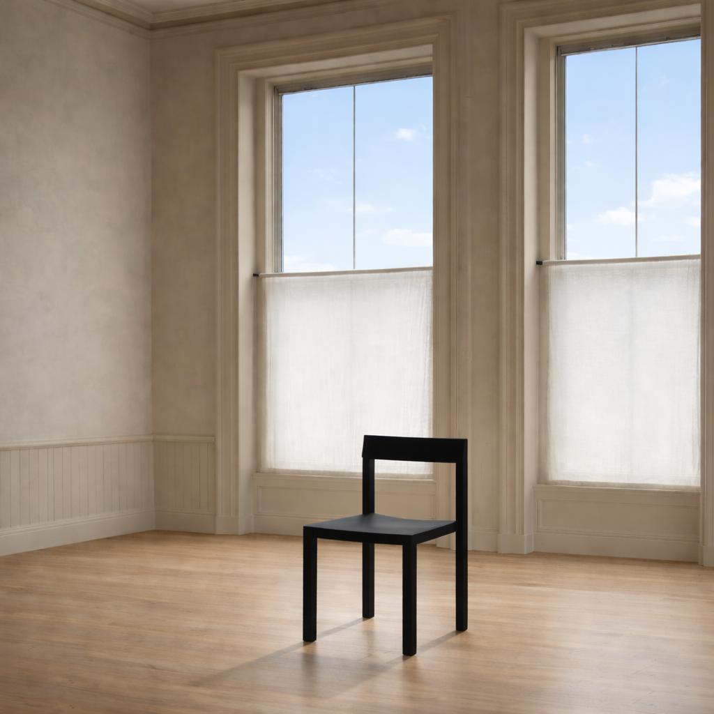 Cadeira formal JBNG Studio com design elegante, assento almofadado e estilo moderno, adequada para ambientes de escritório ou sala de jantar.