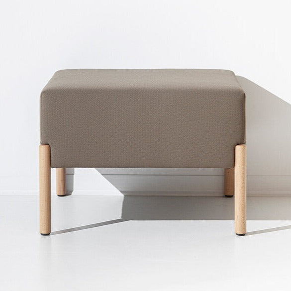 Porventura Cod Ottoman sofa accessory with plush fabric, rectangular shape, and neutral color for modern living room decor.