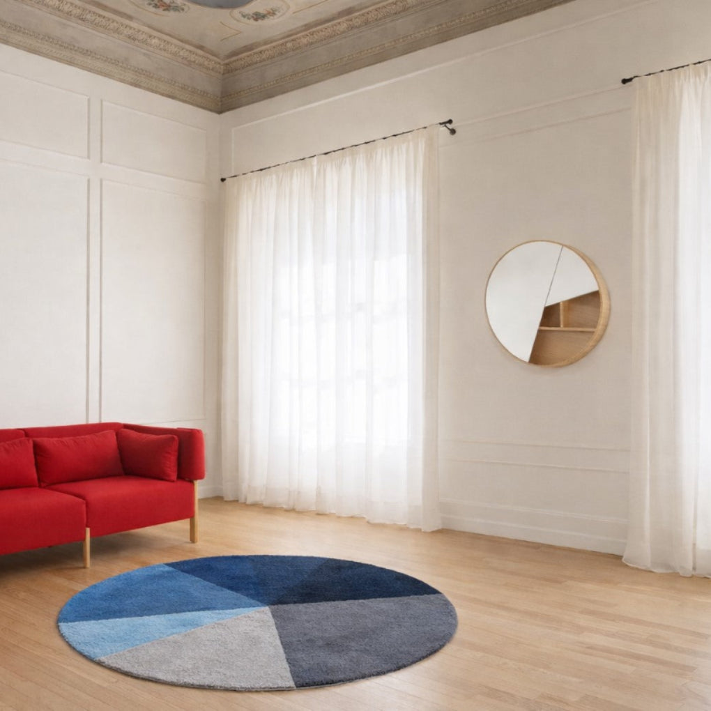 Catarina Oliveira PIE mirror and storage unit in oak veneer, designed as a functional piece where the mirror and concealed storage come together in a simple, balanced form.