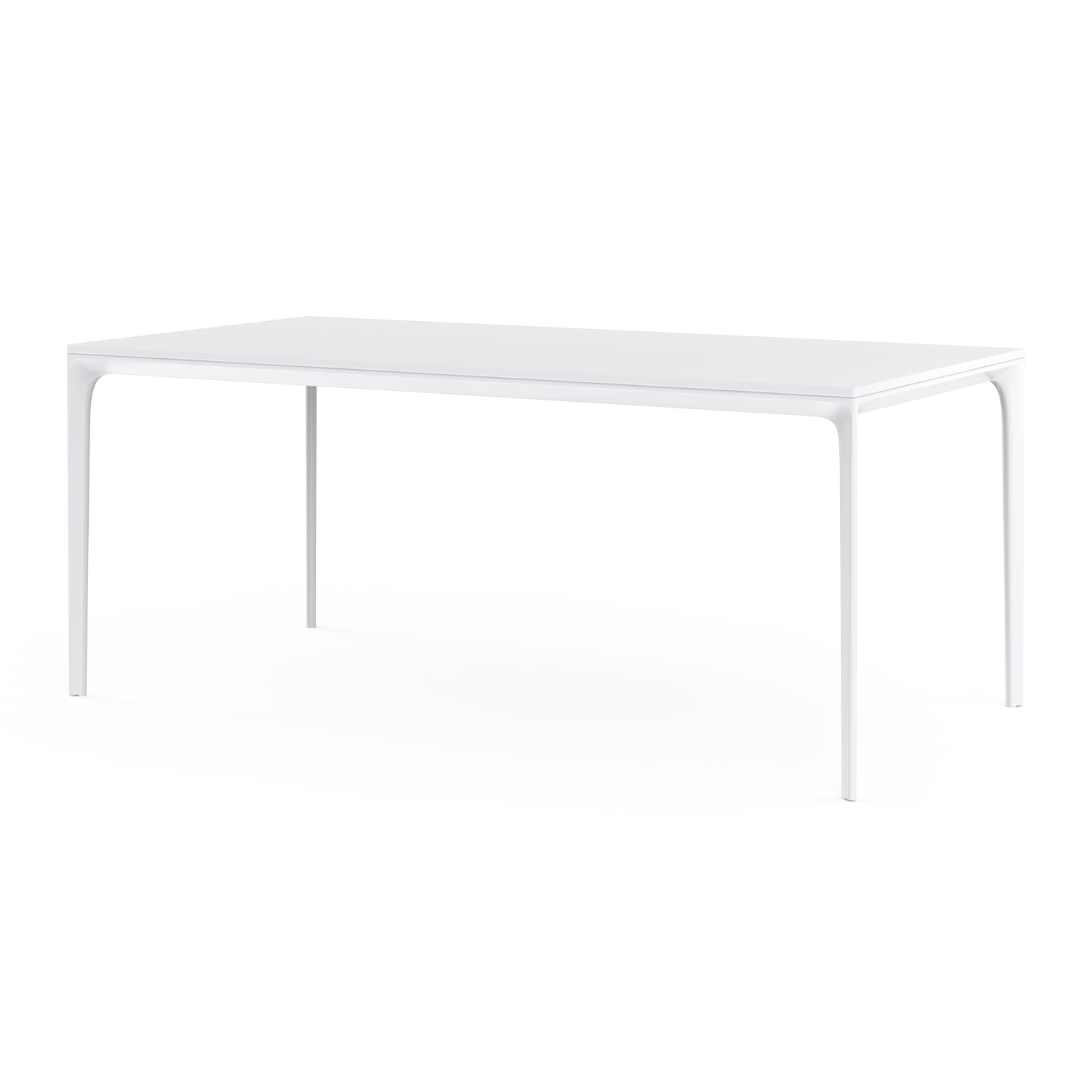 Porventura white table shade with sleek design, showing its smooth surface and modern style in a well-lit setting.