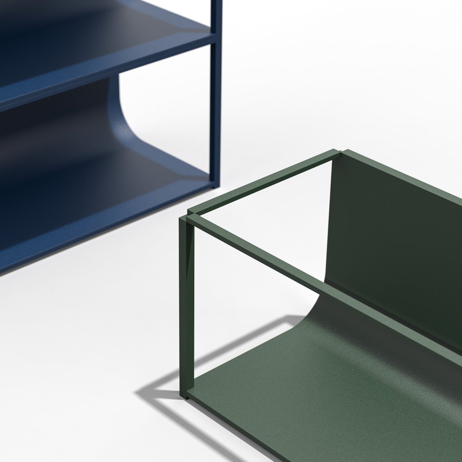 A estante Porventura Curve, com o seu design curvo e elegante, apresentada em Shape2Edit. jpg, é ideal para arrumação e decoração modernas.