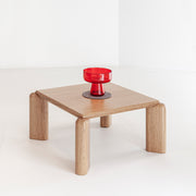 Porventura Soften coffee table with smooth wood finish and modern design, shown in a stylish living room setting.