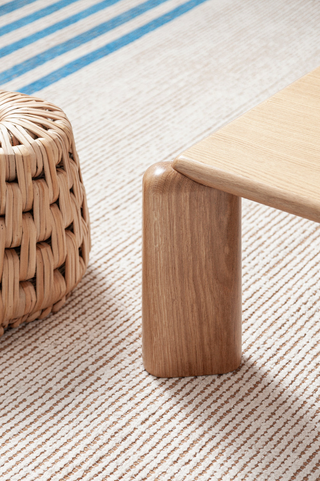 Jinsik Kim Soften coffee table with sleek, modern design and smooth surface, shown in a stylish living room setting