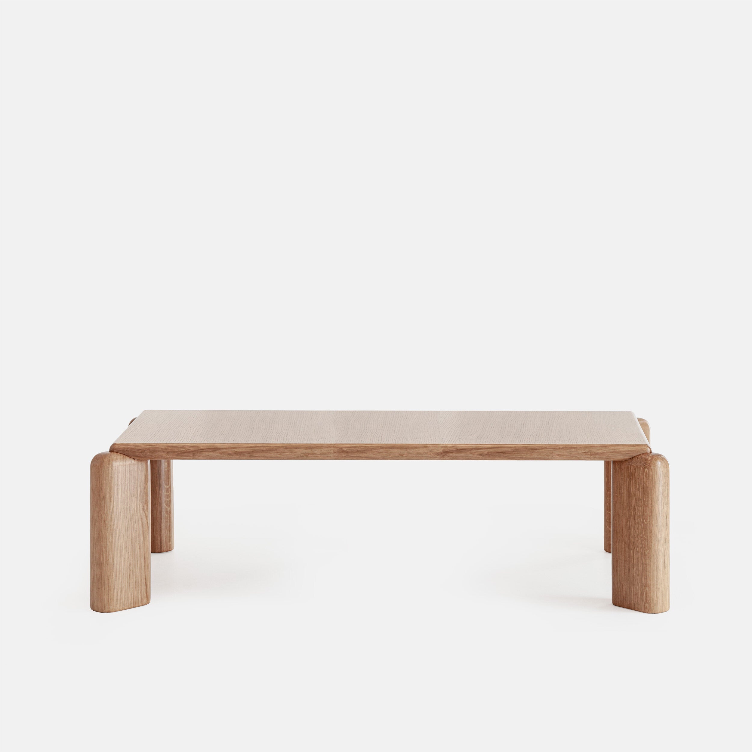 A mesa de centro retangular Porventura Soften apresenta um design elegante e uma superfície lisa, perfeita para salas de estar modernas.