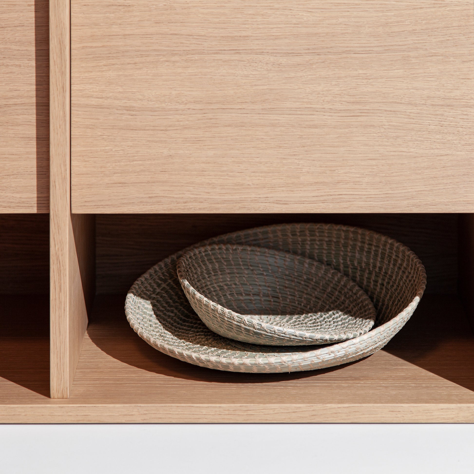 Filipe Ventura Mies L sideboard with sleek wooden finish and modern design, featuring multiple storage compartments.