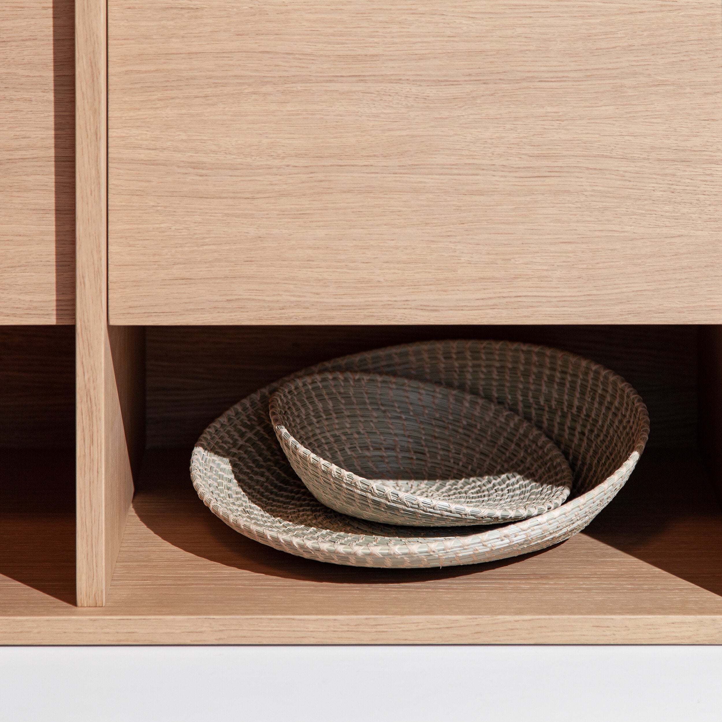 Filipe Ventura Mies L sideboard with sleek wooden finish and modern design, featuring multiple storage compartments.