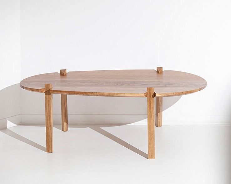 Cátia Moura Fenda coffee table with a modern, minimalist wooden design and sleek rectangular shape.