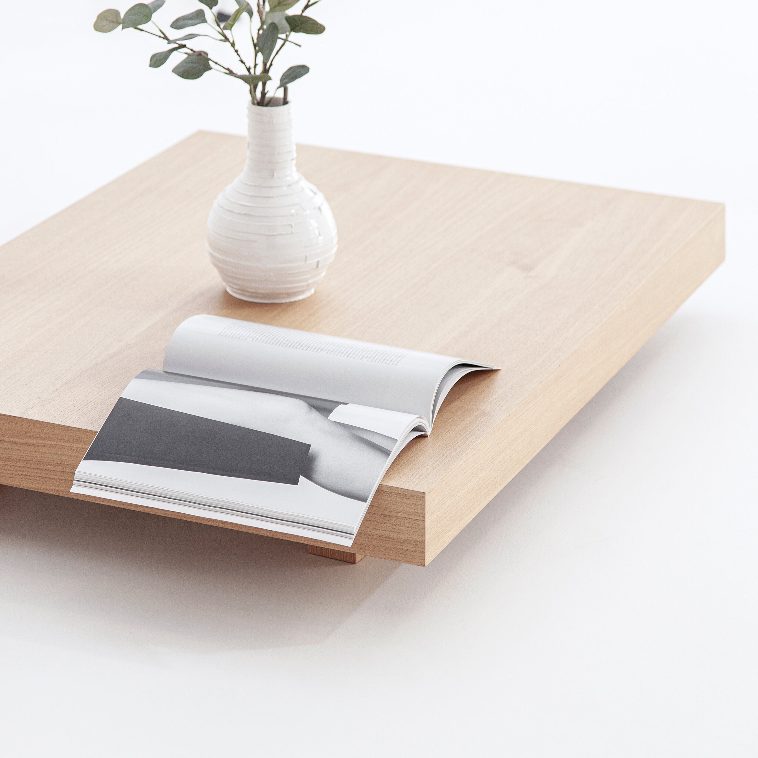 Porventura Zeus coffee table with a sleek, modern wooden design and smooth rectangular surface.